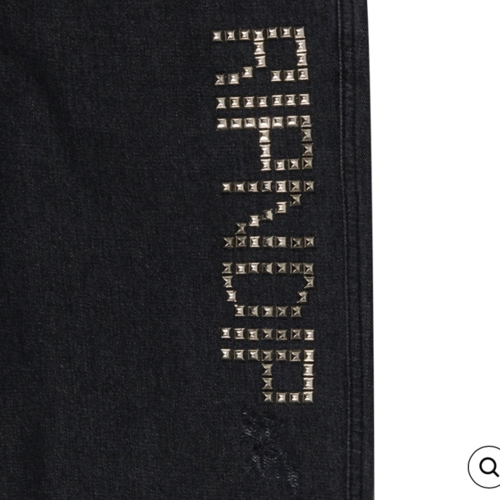 RIPNDIP Men's Rockstar Black distressed studded Denim Pants size 34 X31 - Picture 9 of 10